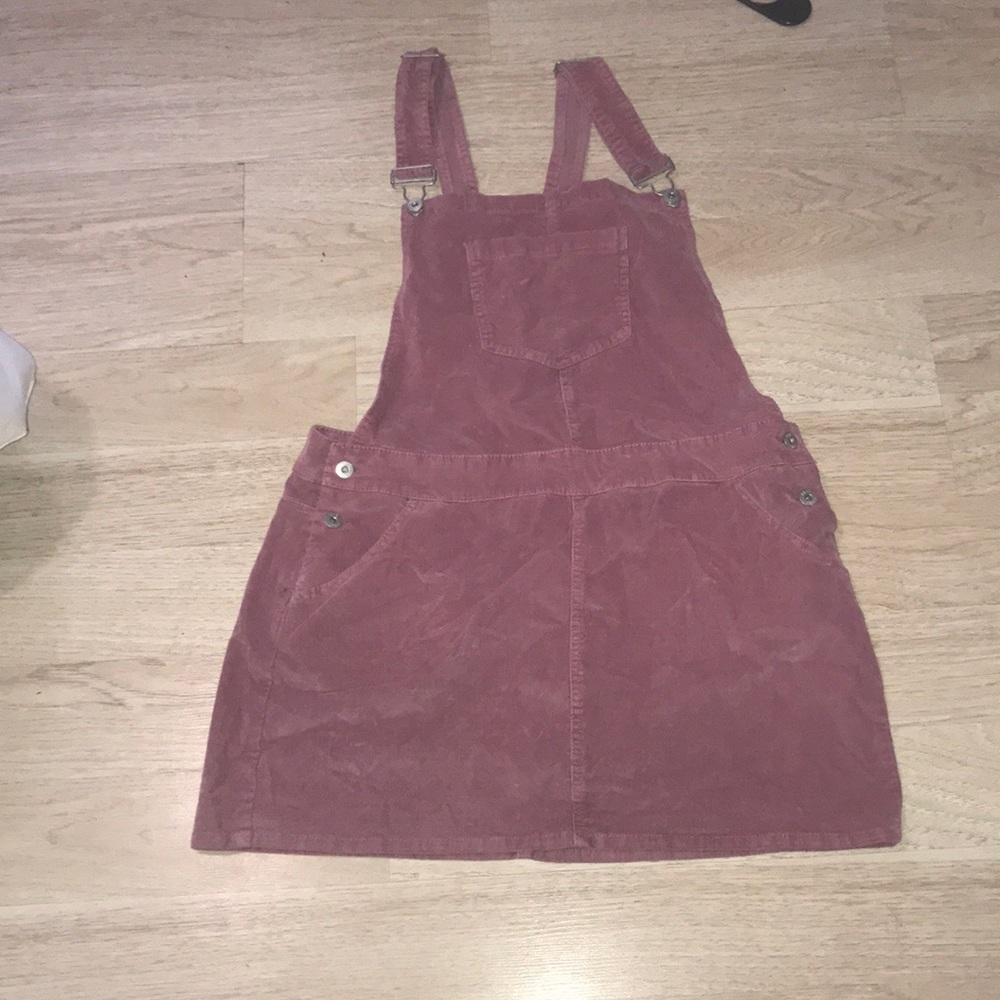 Mauve pink overall dress